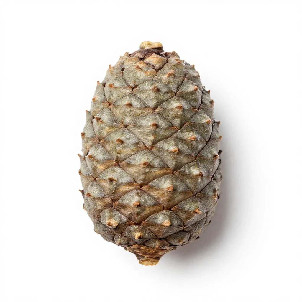 Stone pine isolated on a white background