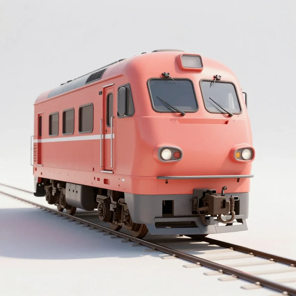 Bullet train nose car isolated on a white background