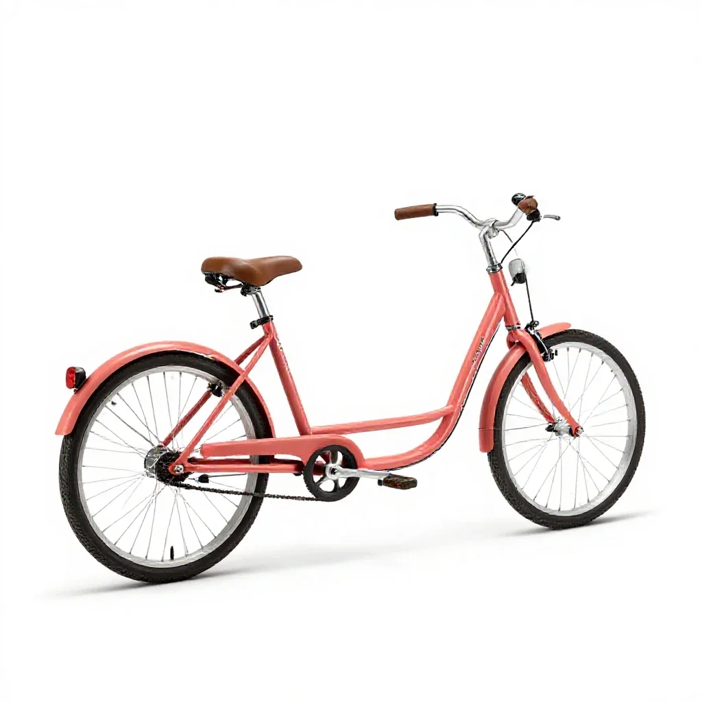 Cargo bicycle isolated on a white background