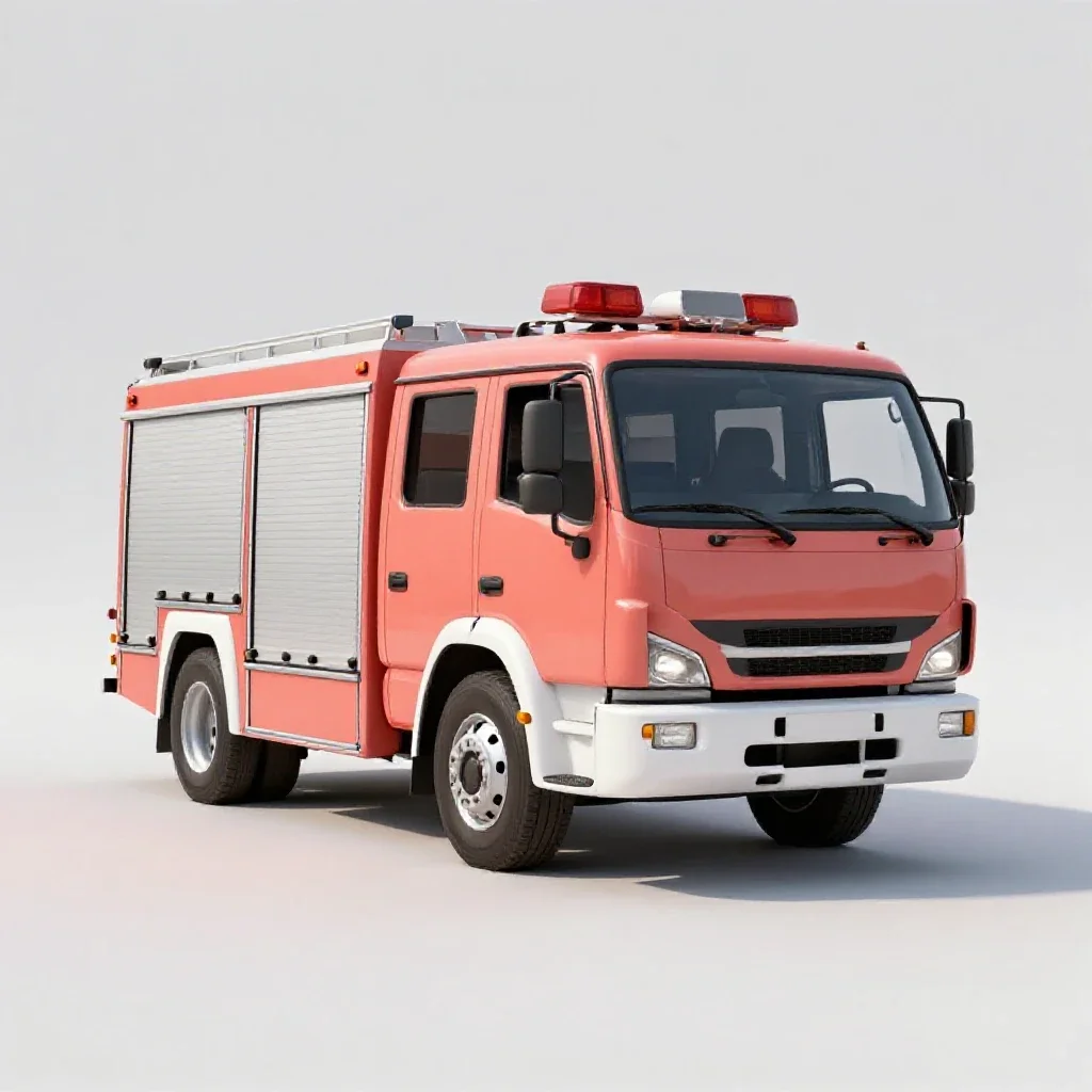 Fire engine isolated on a white background