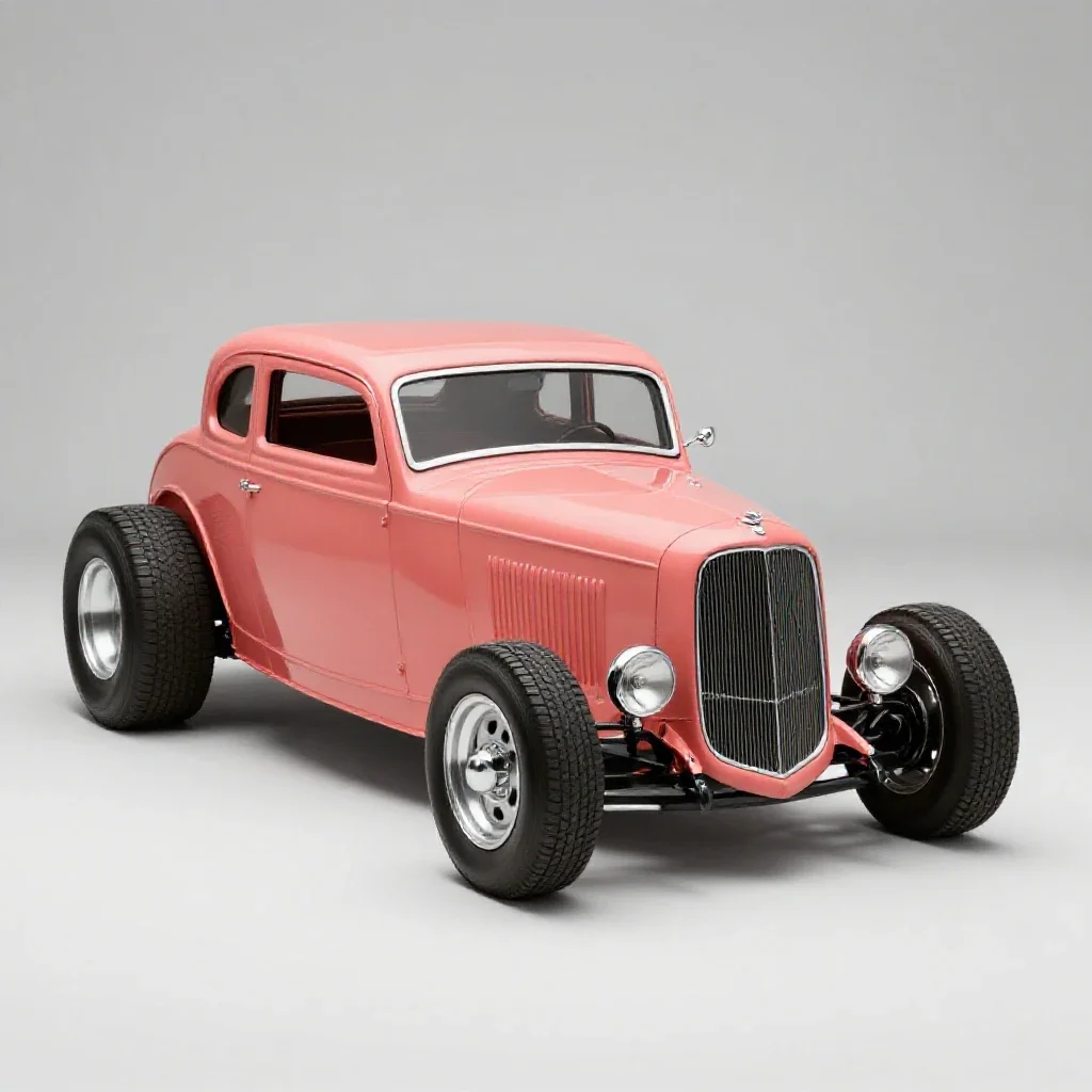 Hot rod isolated on a white background