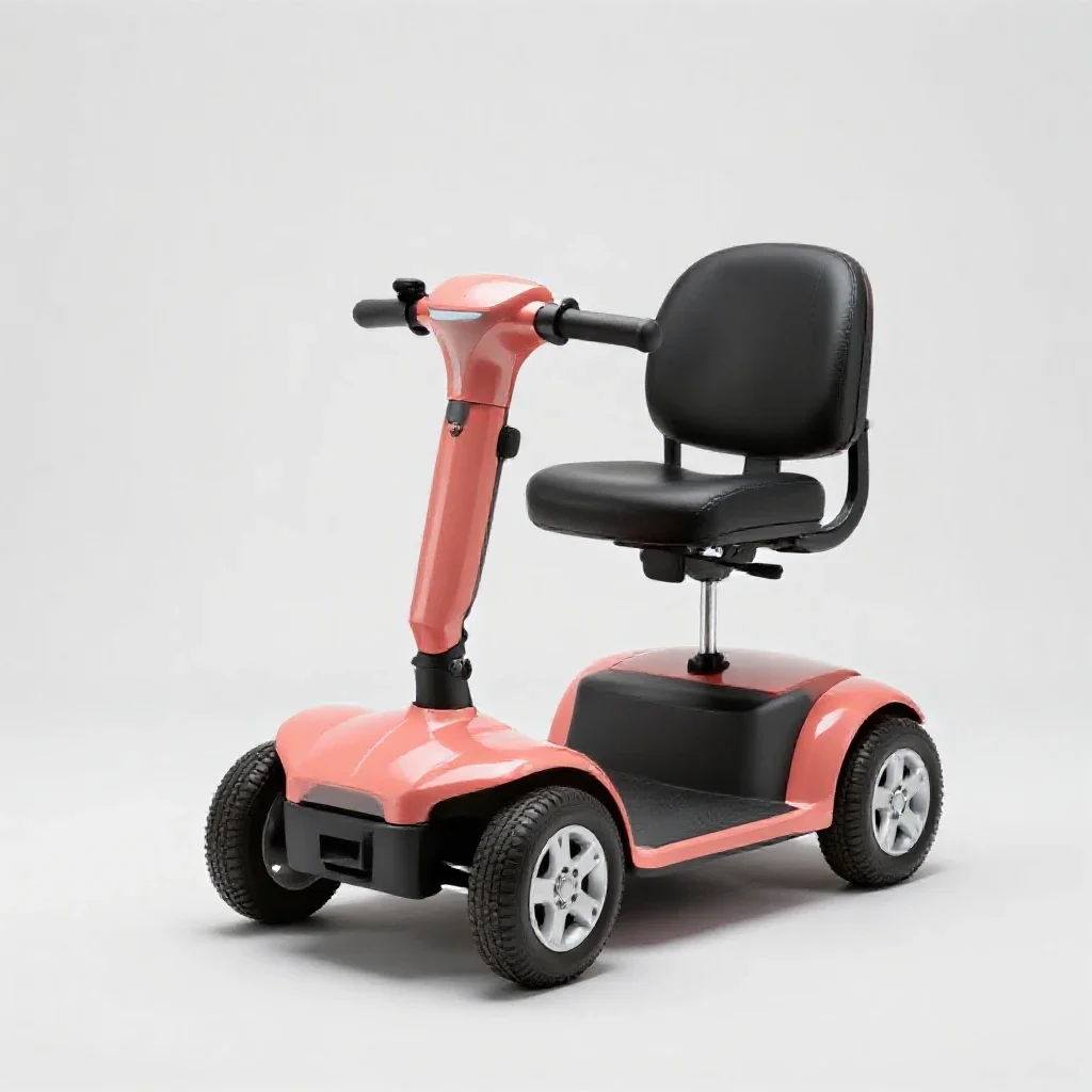 Mobility scooter isolated on a white background
