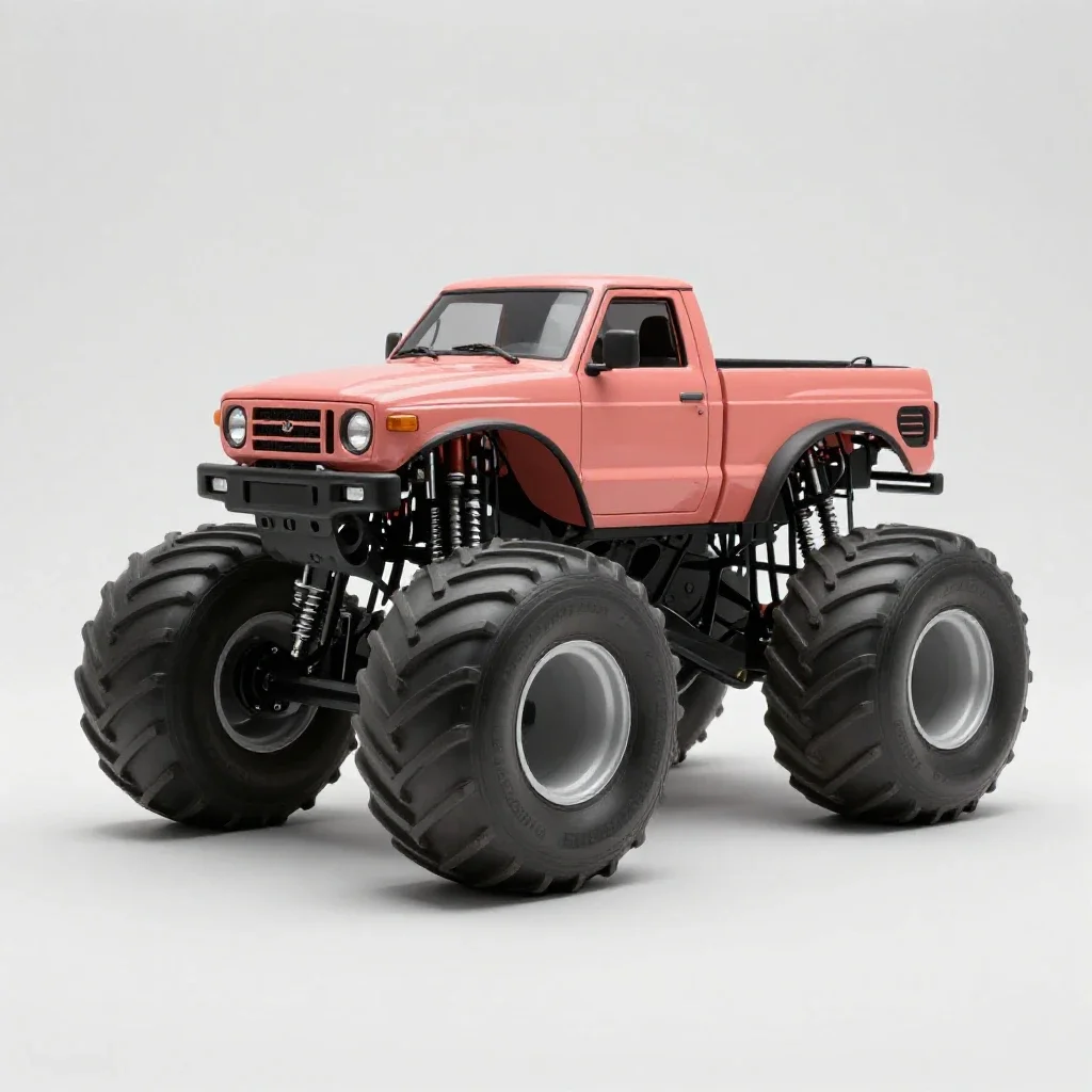 Monster truck isolated on a white background