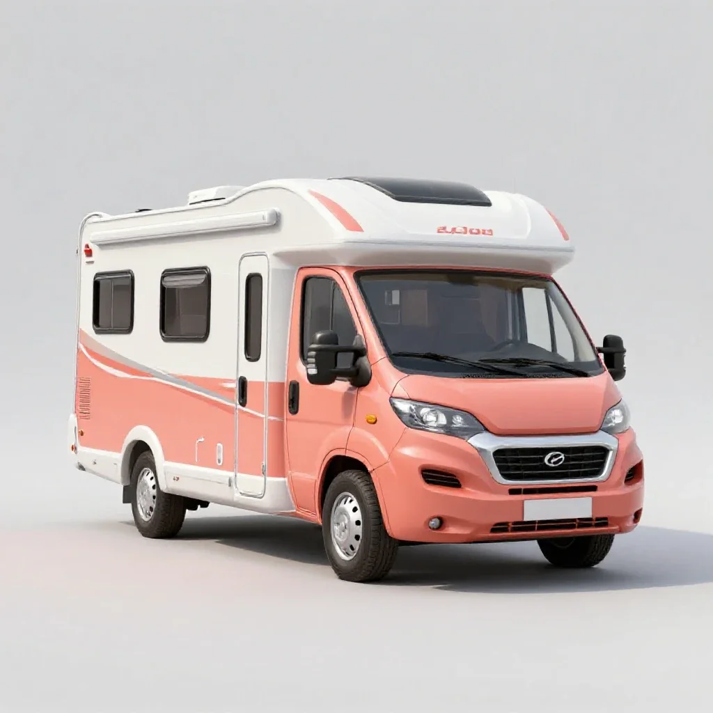 Motorhome isolated on a white background
