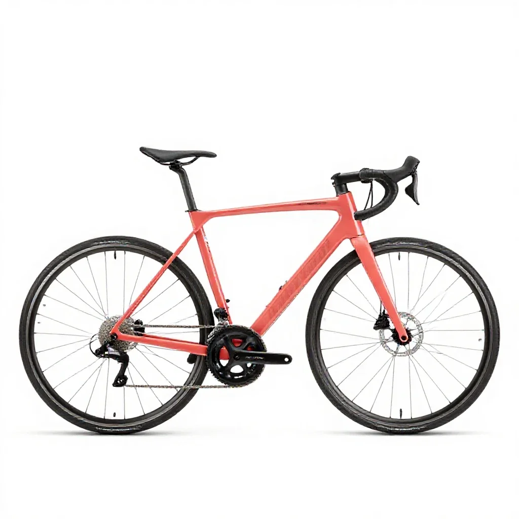 Road bicycle isolated on a white background