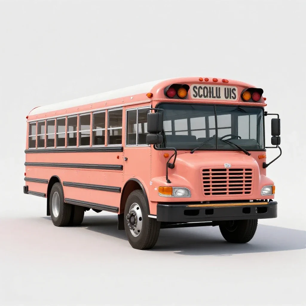 School bus isolated on a white background