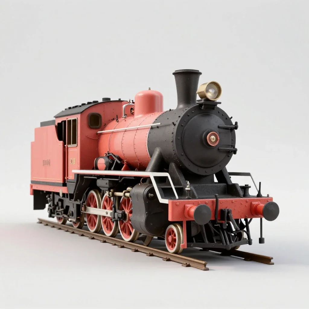 Steam locomotive isolated on a white background