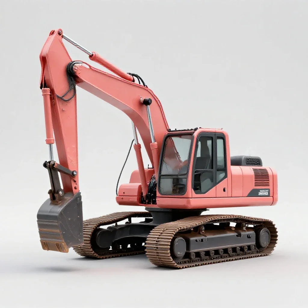Excavator isolated on a white background