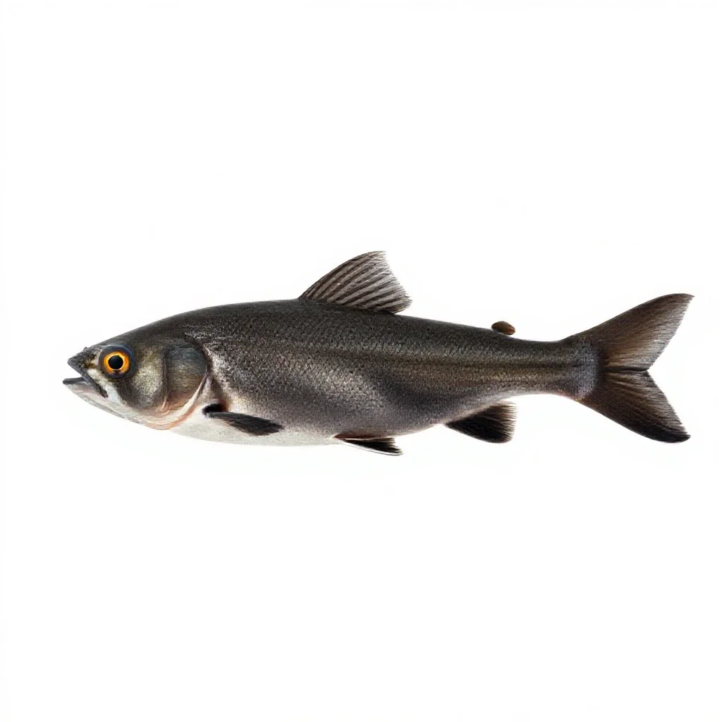 Common shiner isolated on a white background