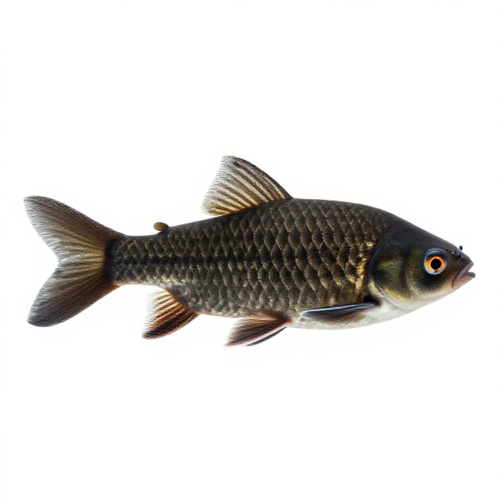 Cyprinid isolated on a white background