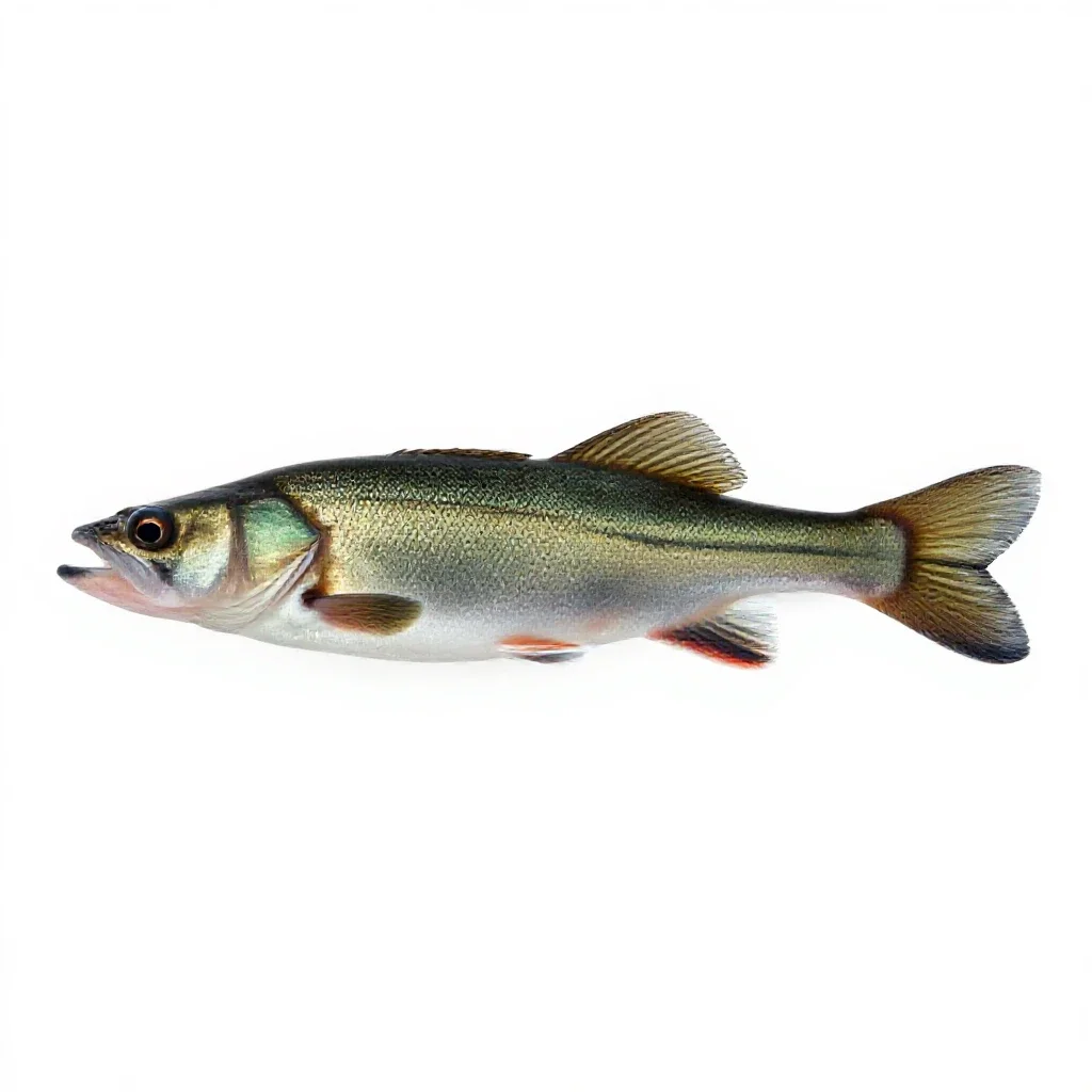 Dace isolated on a white background