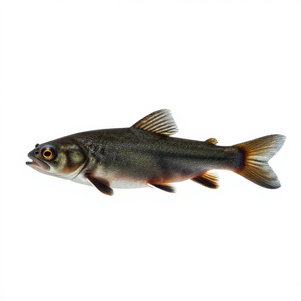 Minnow isolated on a white background