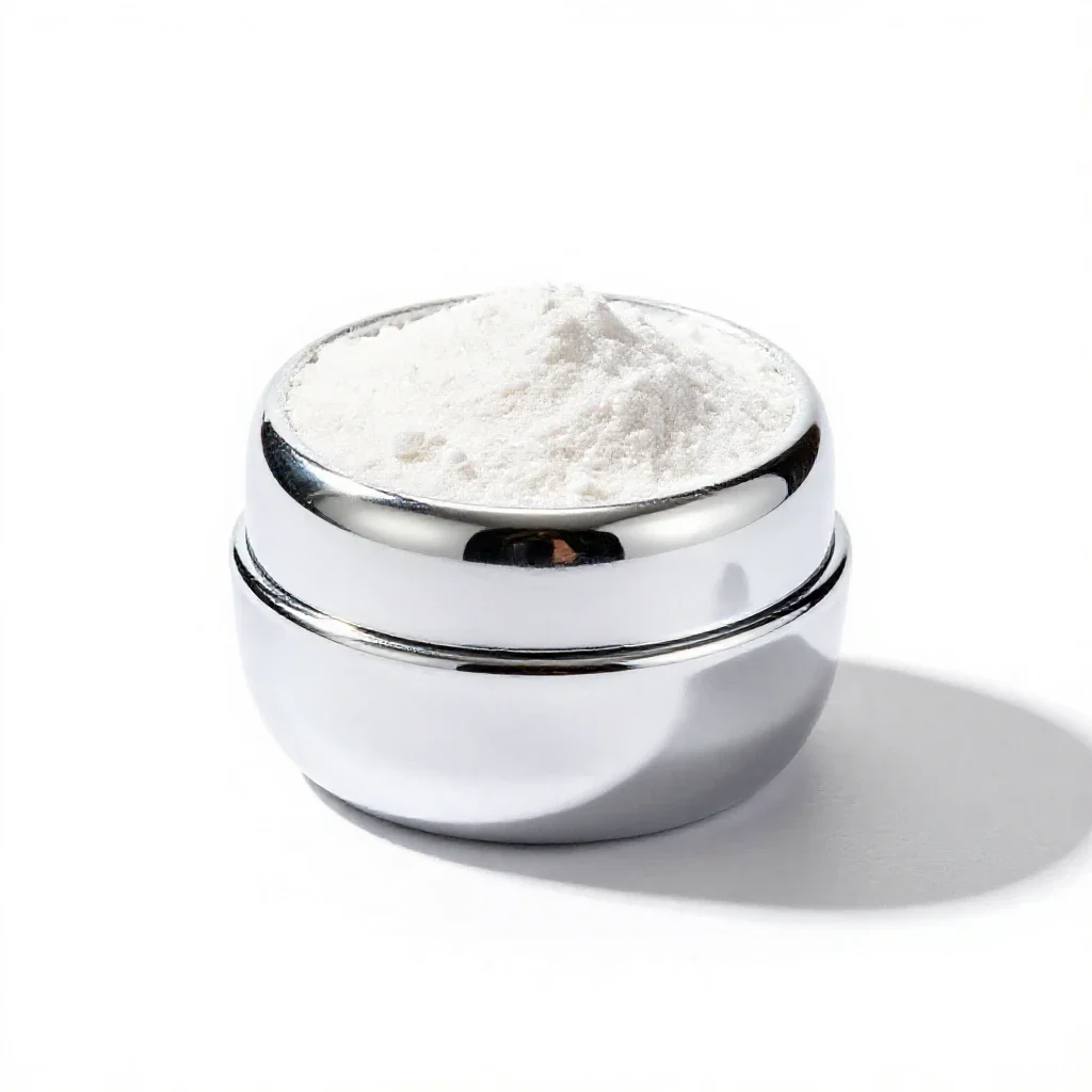 Baby powder isolated on a white background