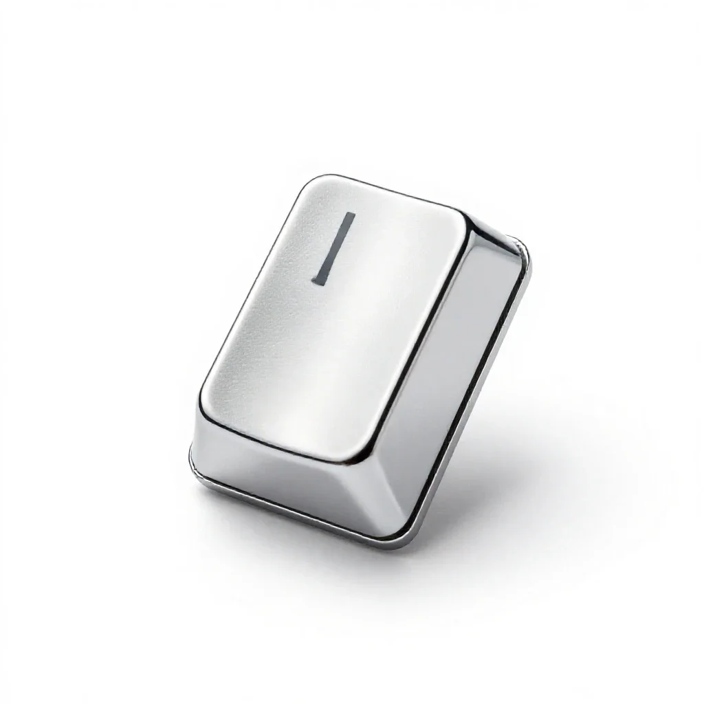 Backspace key isolated on a white background