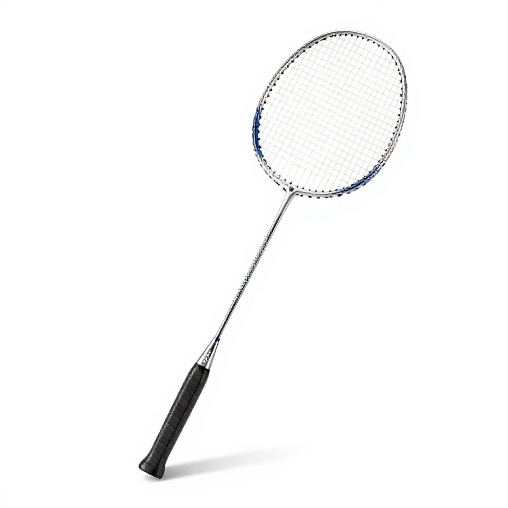 Badminton racket isolated on a white background