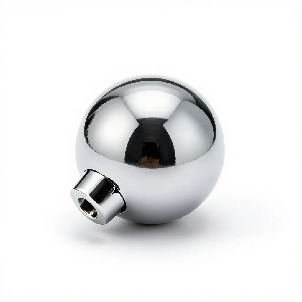 Ball-and-socket joint isolated on a white background