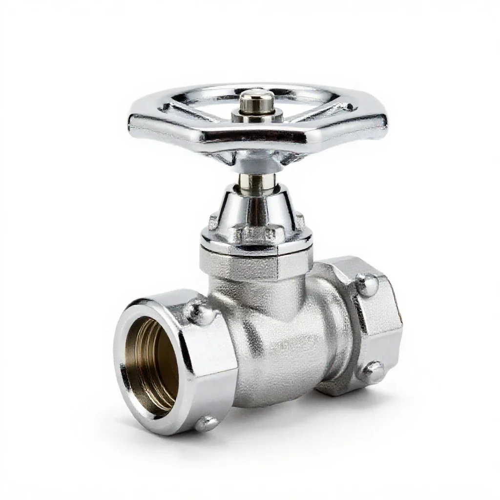 Ball valve isolated on a white background