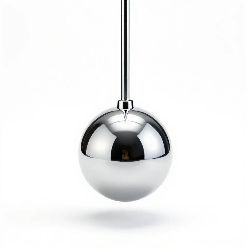Ballistic pendulum isolated on a white background