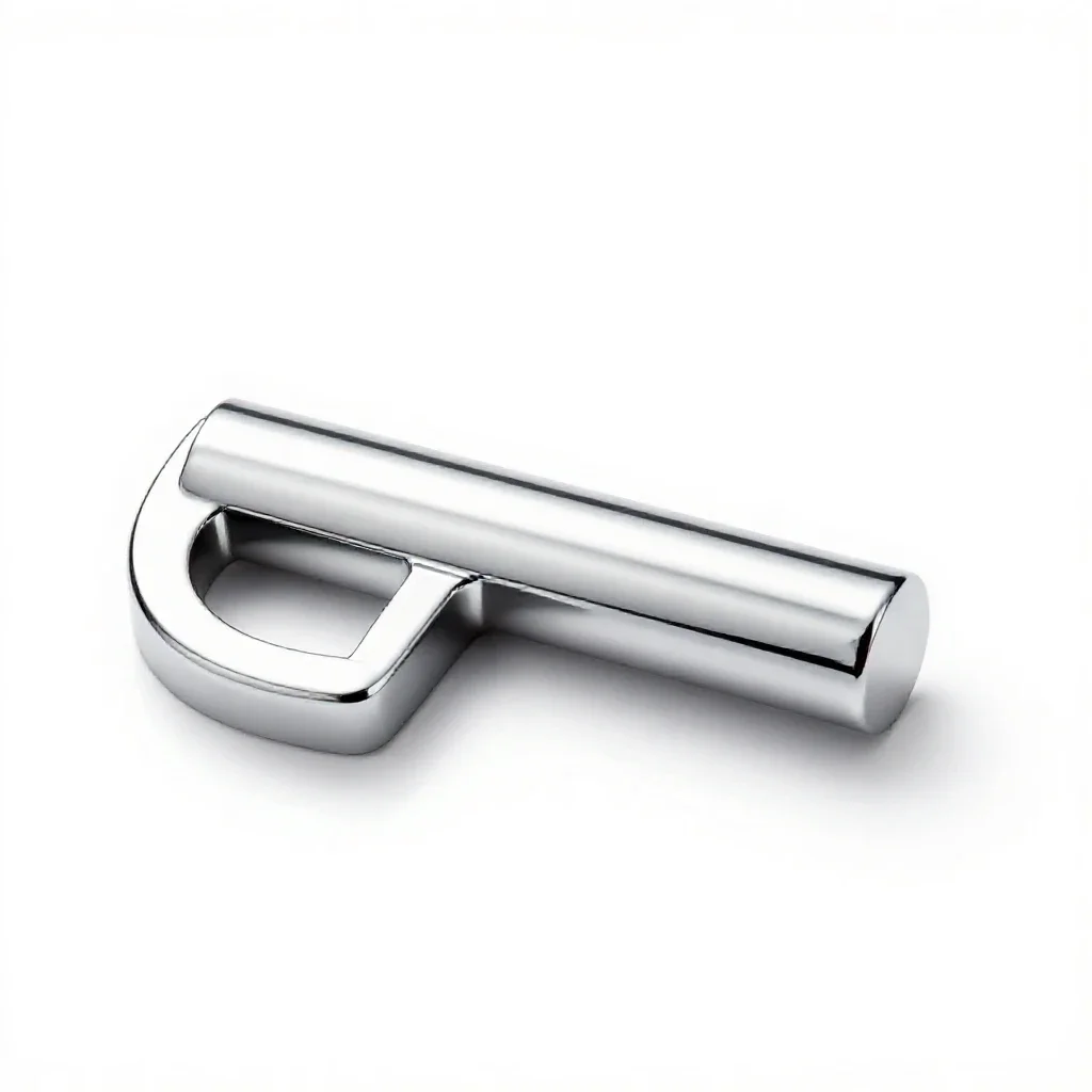 Bar magnet isolated on a white background