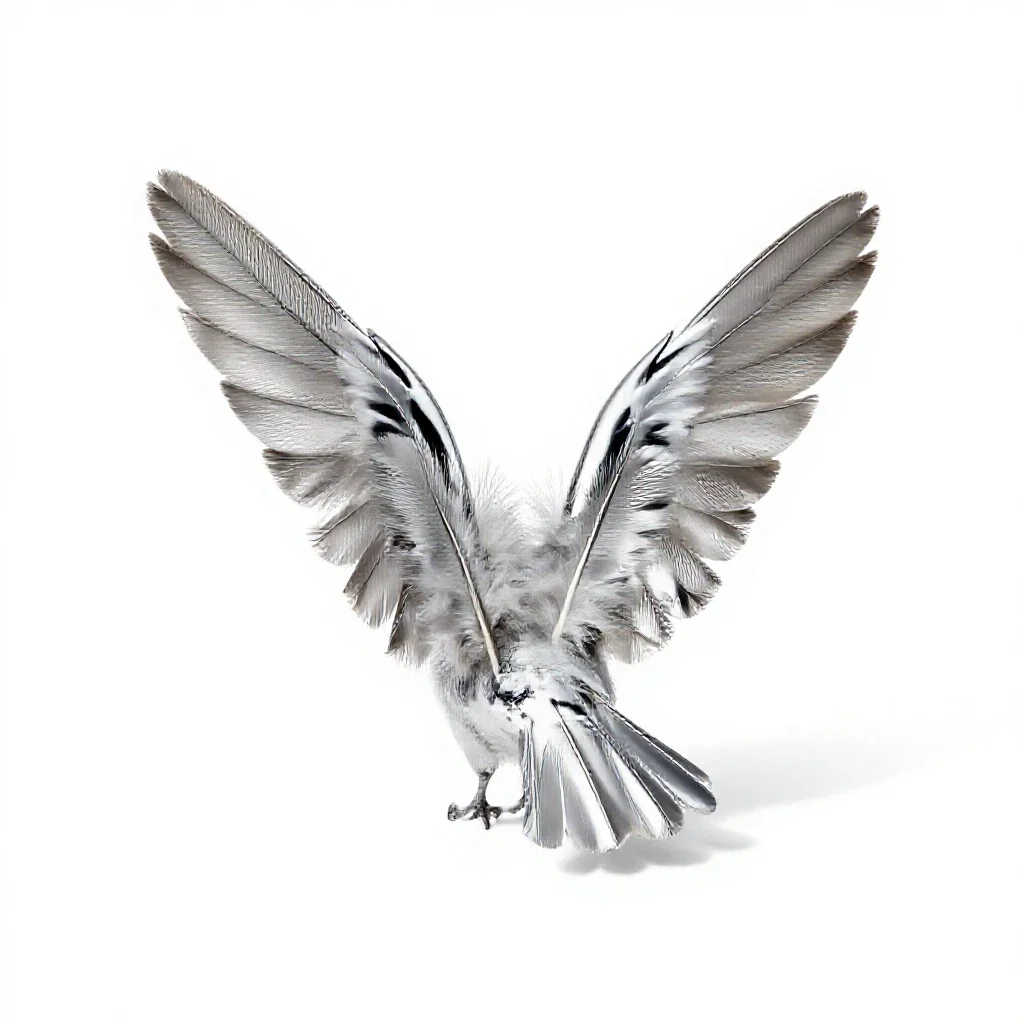 Bastard wing isolated on a white background