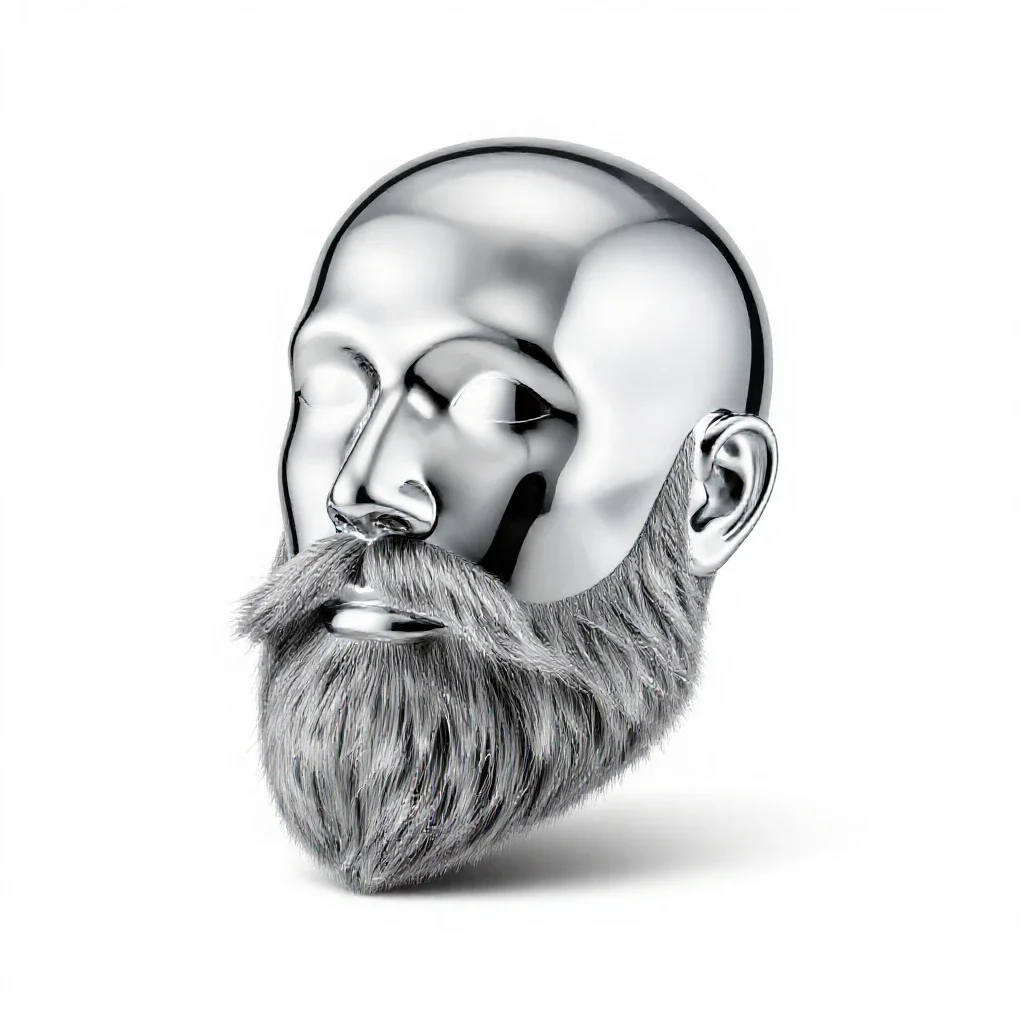 Beard isolated on a white background