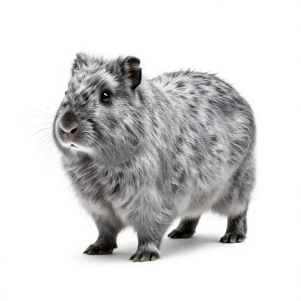 Guard hair isolated on a white background