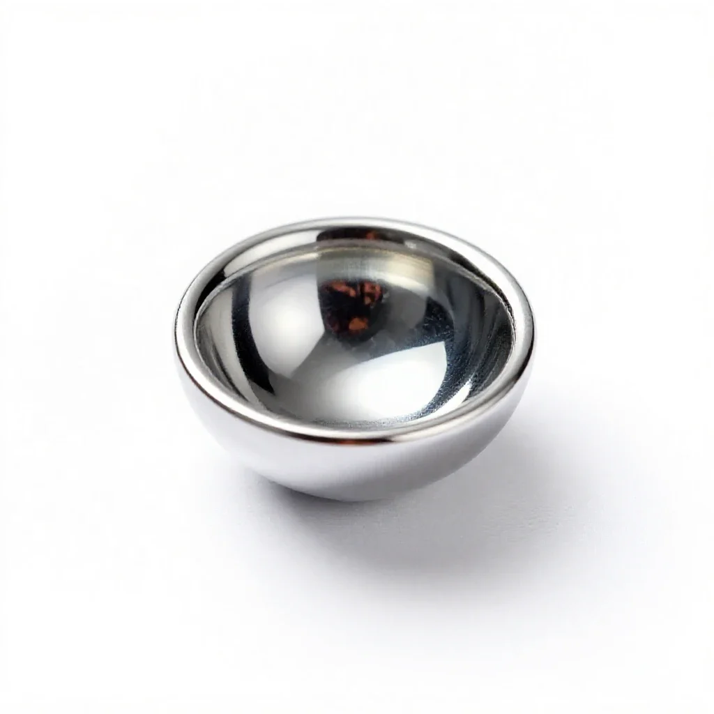 Accommodating lens implant isolated on a white background