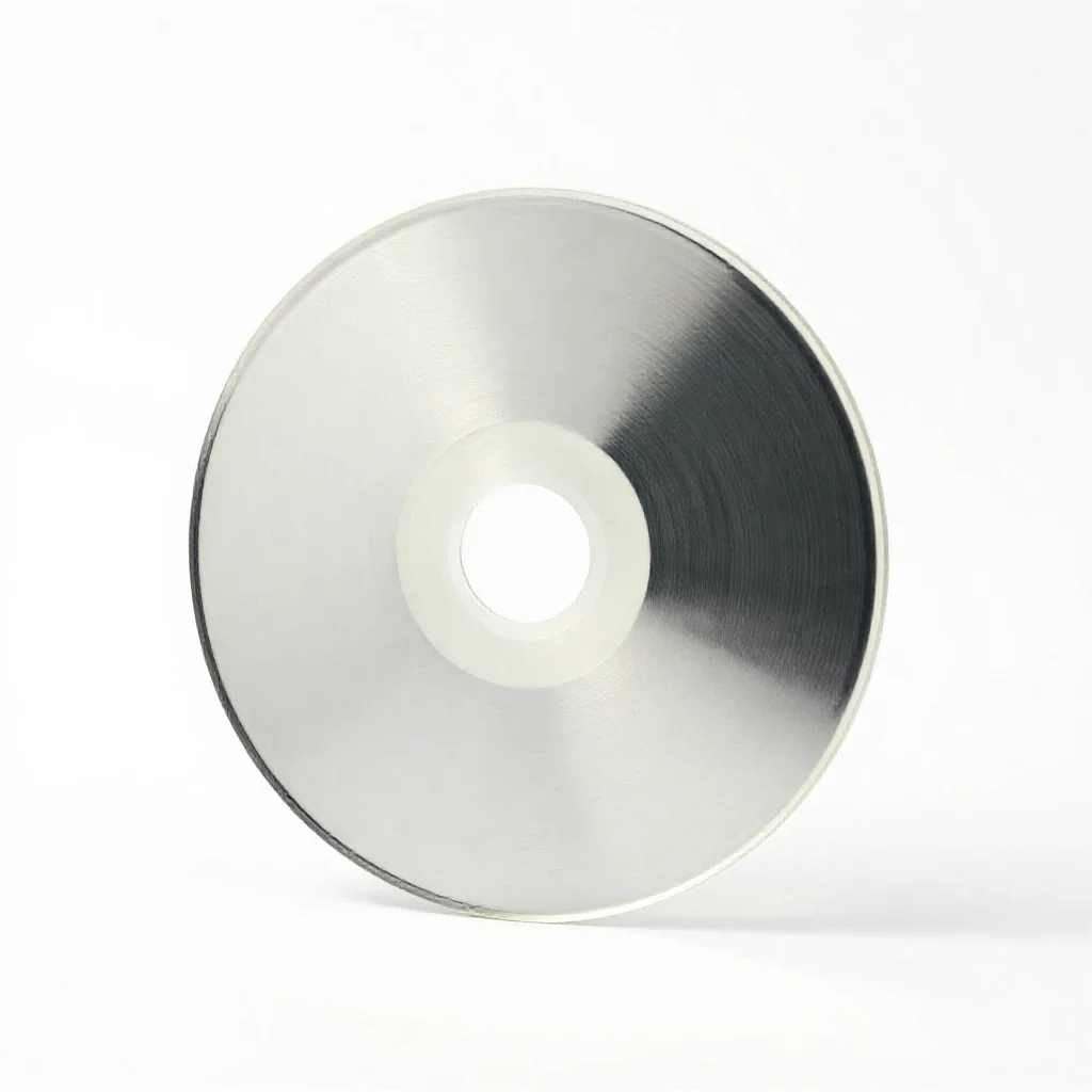 Acetate disk isolated on a white background