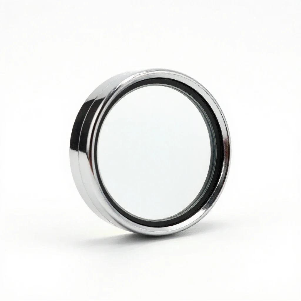 Achromatic lens isolated on a white background