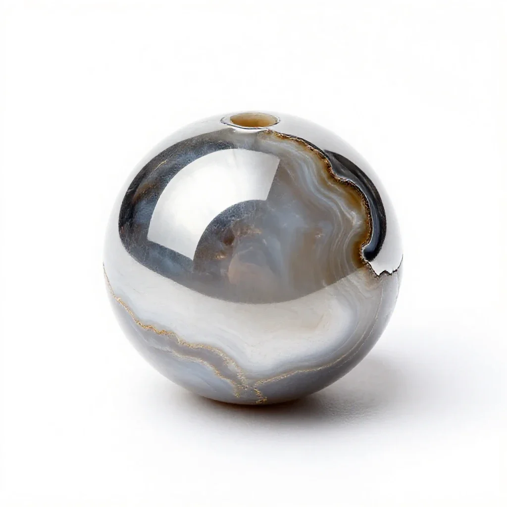 Agateware isolated on a white background