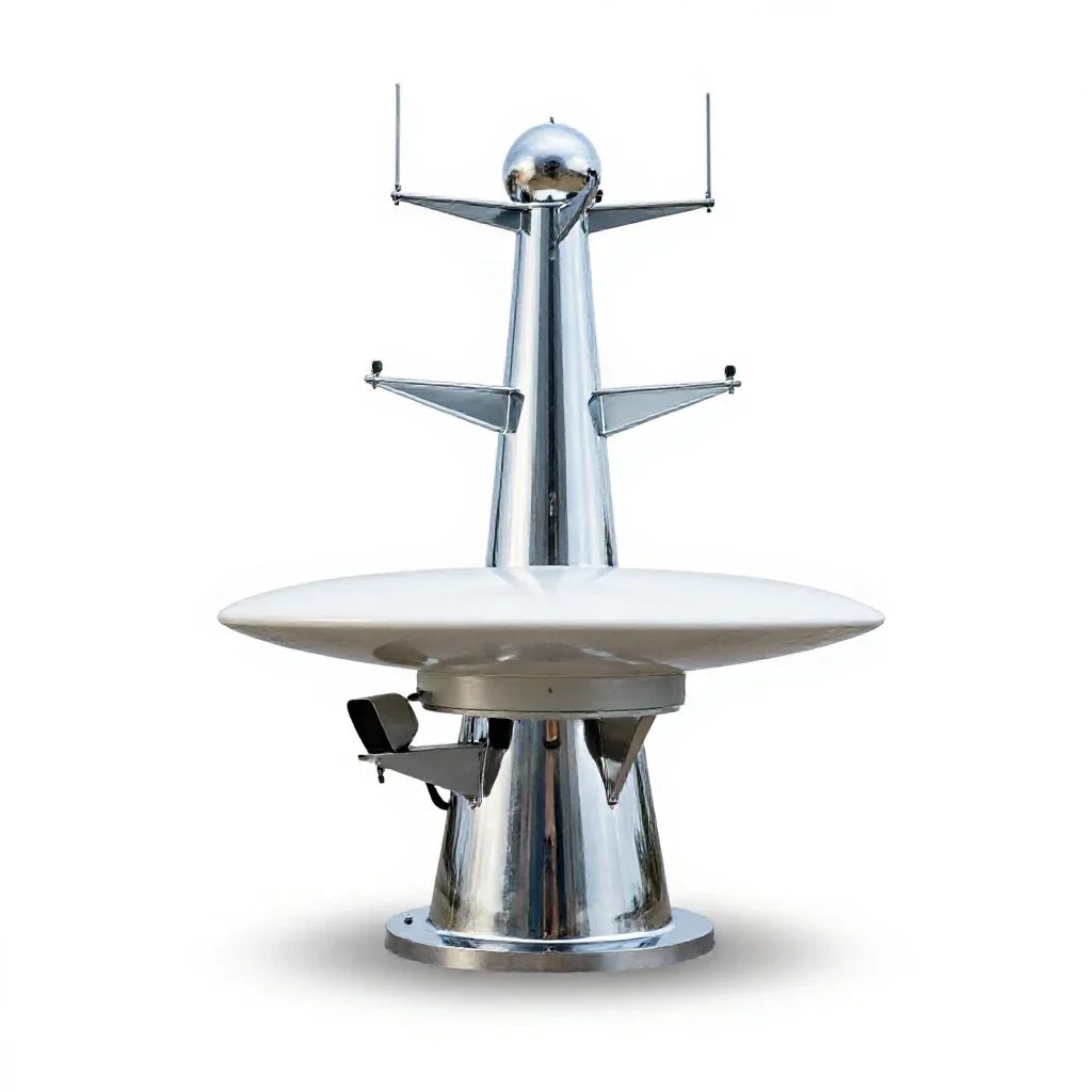 Air search radar isolated on a white background
