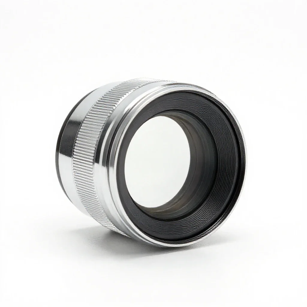Anastigmatic lens isolated on a white background