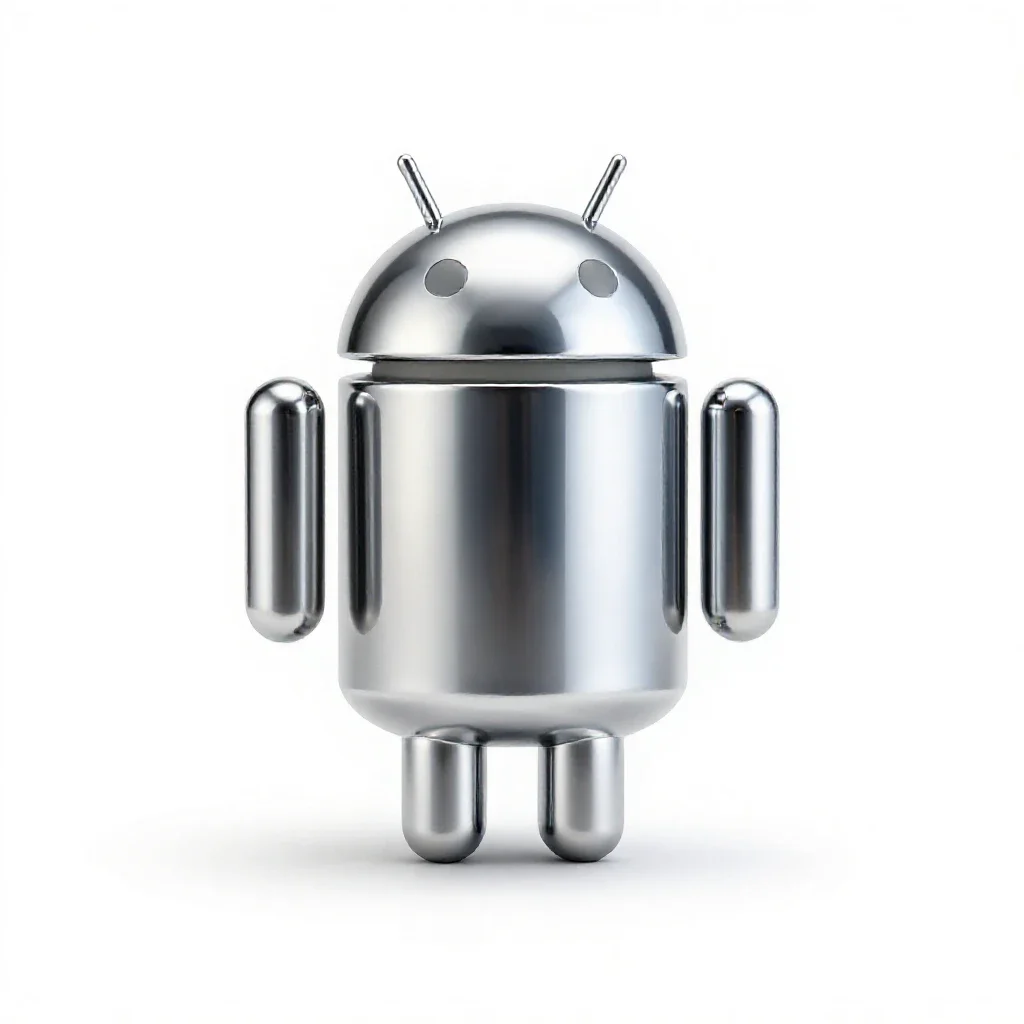 Android isolated on a white background