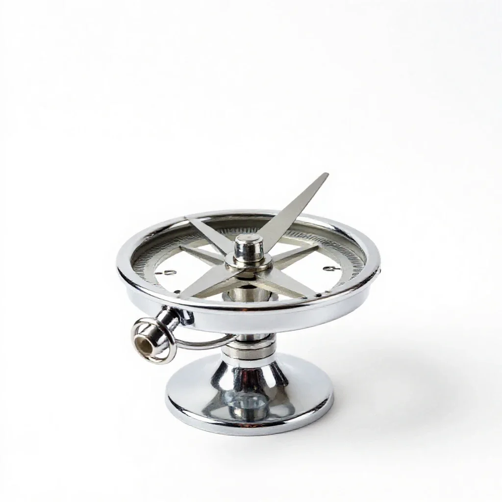Artificial horizon isolated on a white background