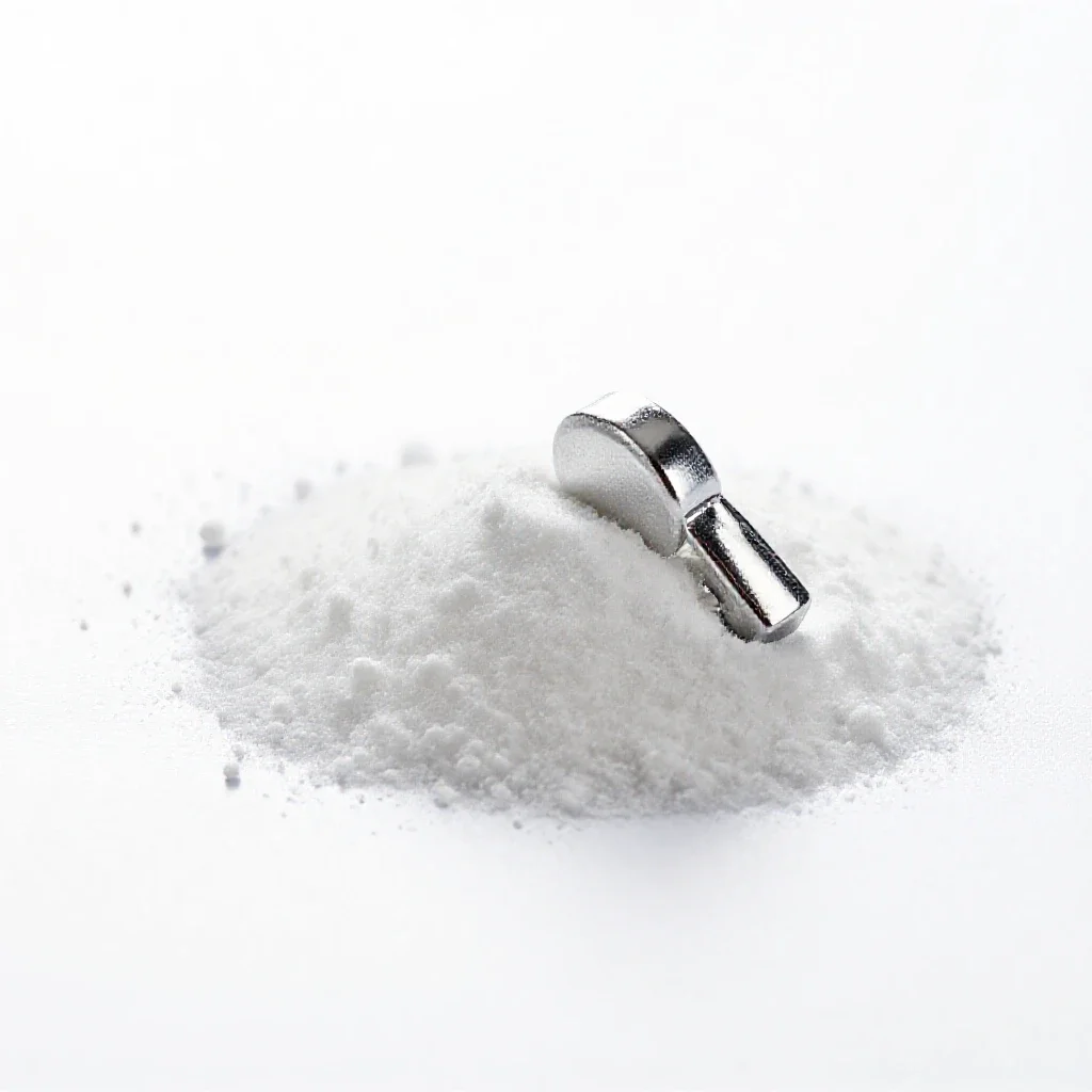 Aspirin powder isolated on a white background