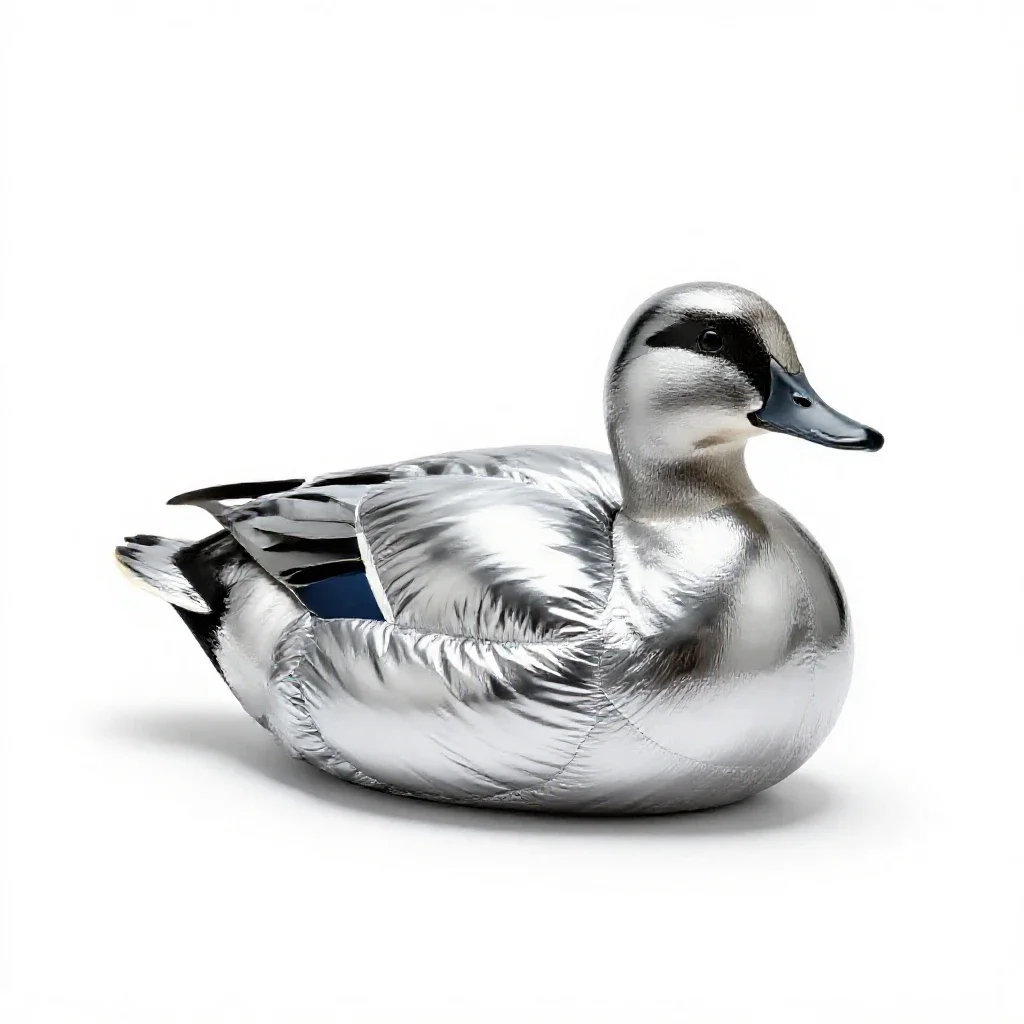 Eiderdown isolated on a white background
