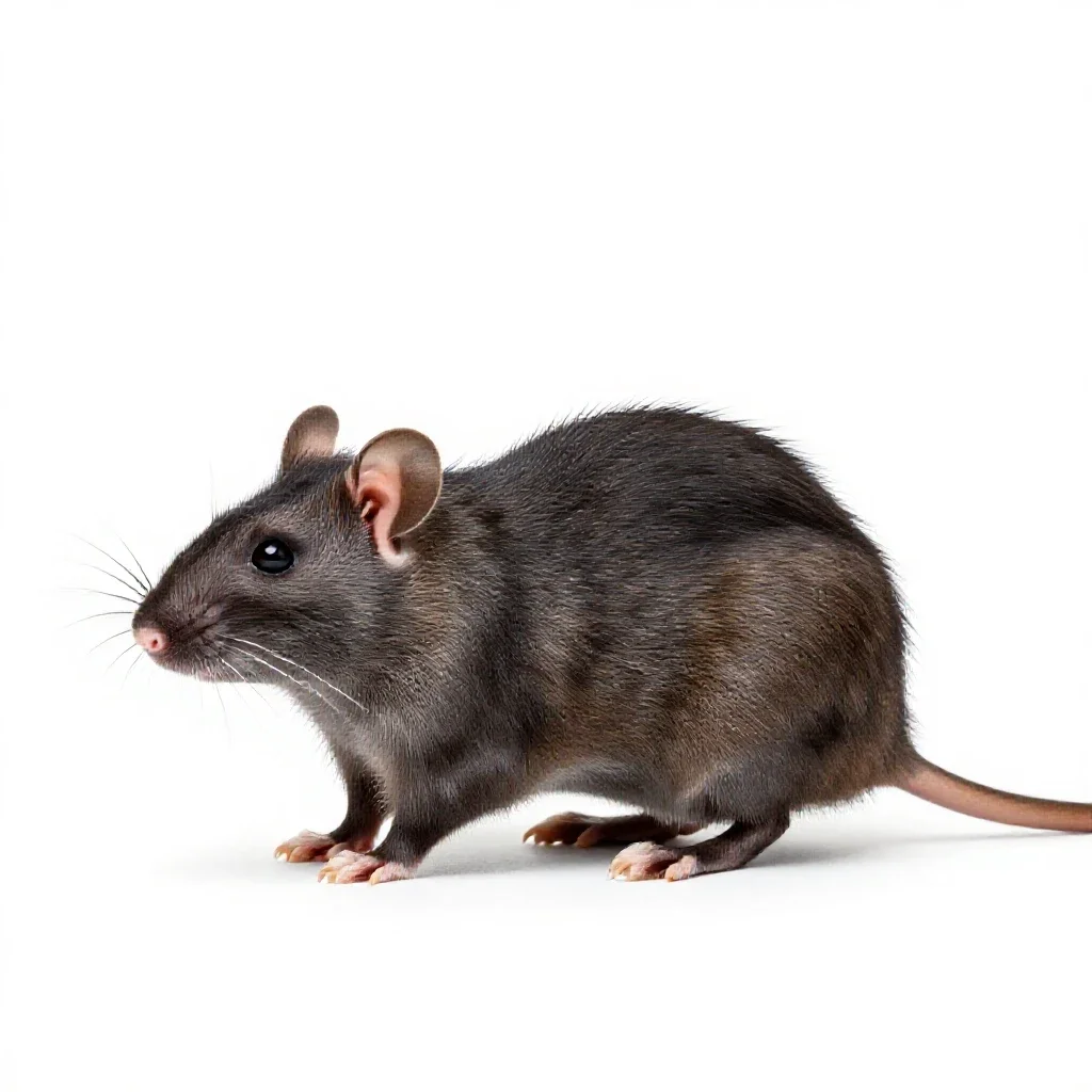 Bandicoot rat isolated on a white background