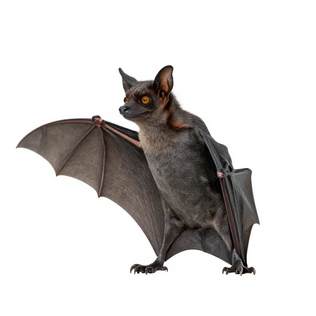 Bat isolated on a white background