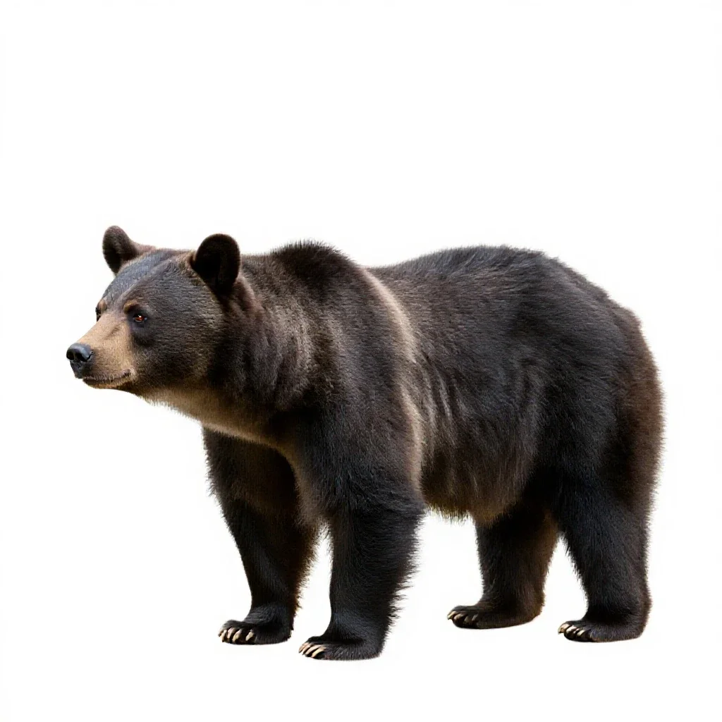 Bear isolated on a white background