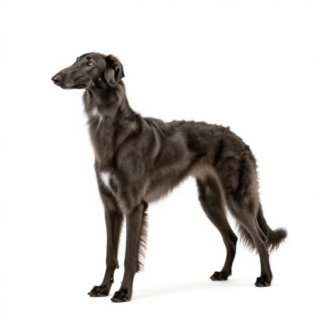 Borzoi isolated on a white background