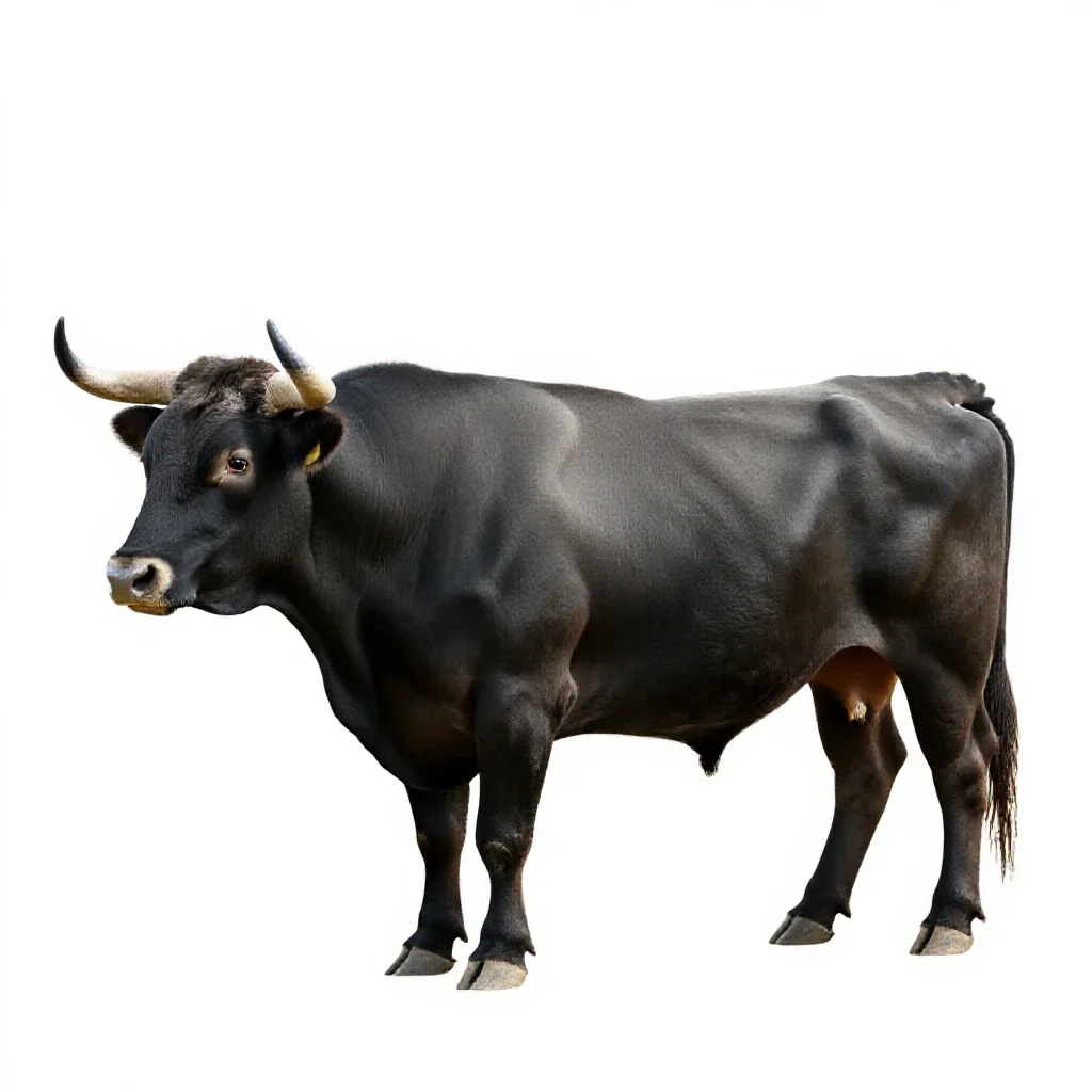 Bull isolated on a white background