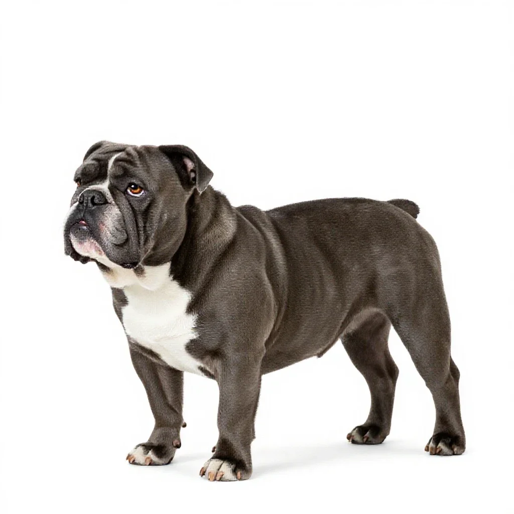 Bulldog isolated on a white background