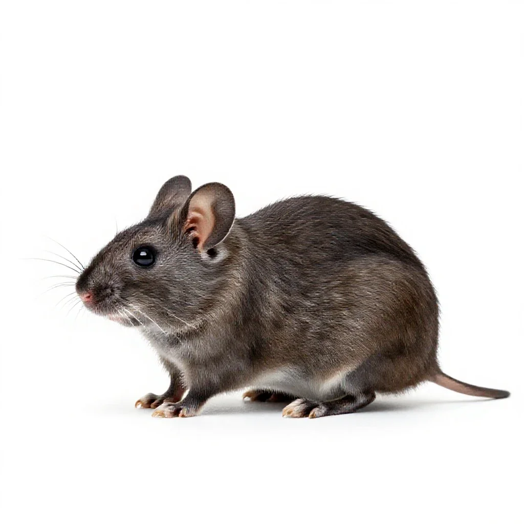 Cactus mouse isolated on a white background