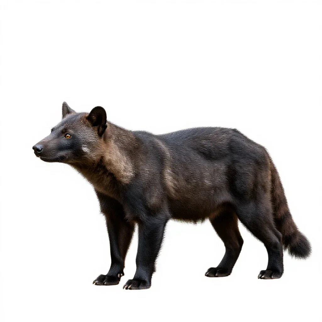 Carnivore isolated on a white background