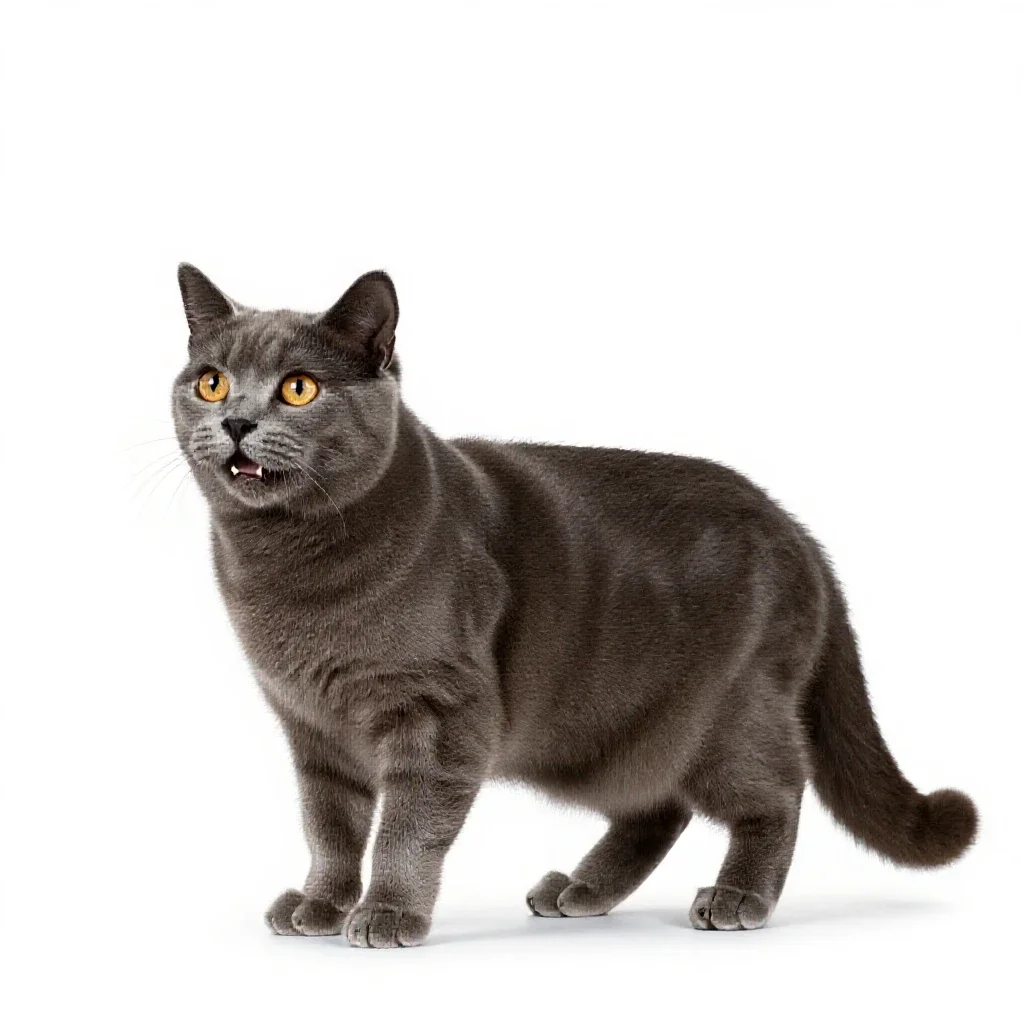Cat isolated on a white background