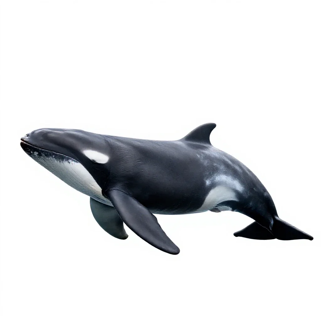 Cetacean isolated on a white background