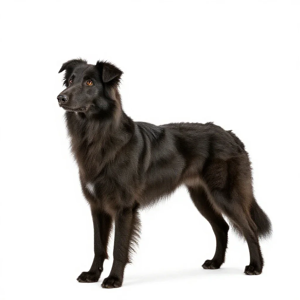 Collie isolated on a white background