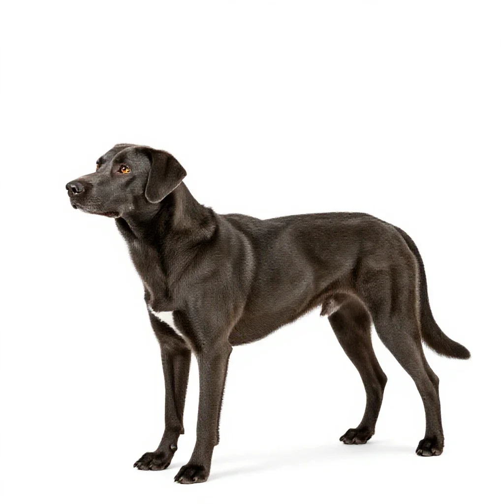 Coondog isolated on a white background