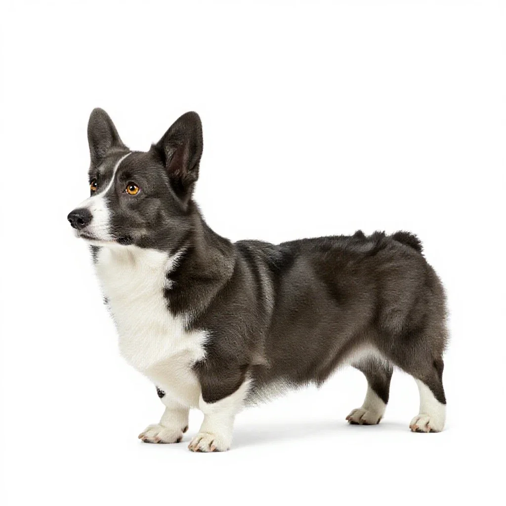 Corgi isolated on a white background