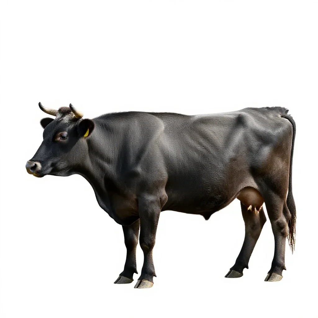 Cow isolated on a white background